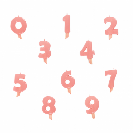 Sortido Velas de Aniversário Rosa Claro 9,5cm