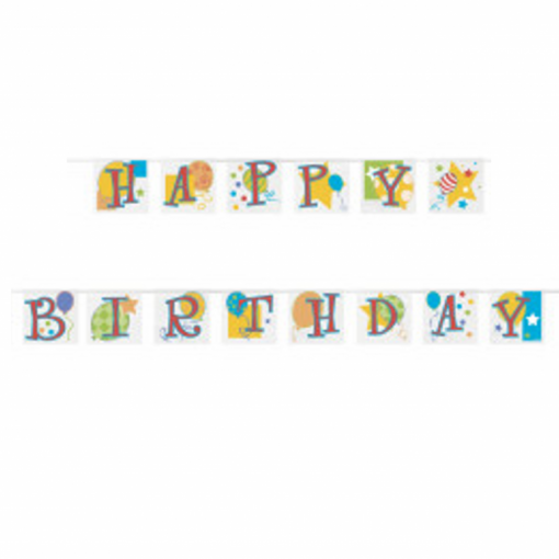 Grinalda de Papel 'Happy Birthday'