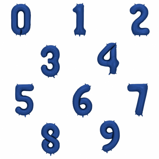 Sortido Balões Foil 86cm Azul Escuro Navy