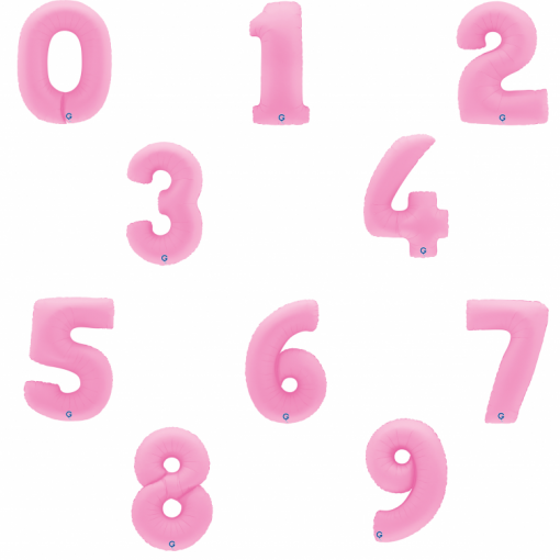 Sortido Balões Foil 102cm Soft Matte Sakura Pink