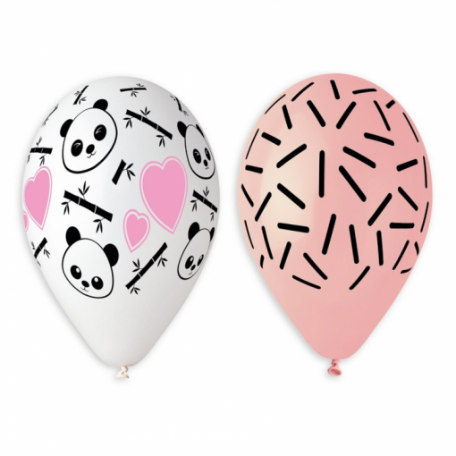 5 Balões Latex 13'' Panda