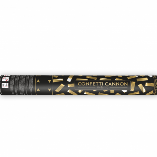 Canhão de confettis 40cm Dourado