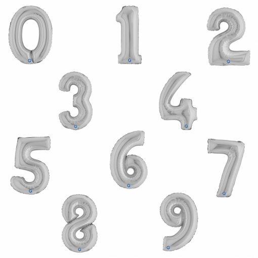 Sortido Balões Foil 14'' (35cm) Prateado