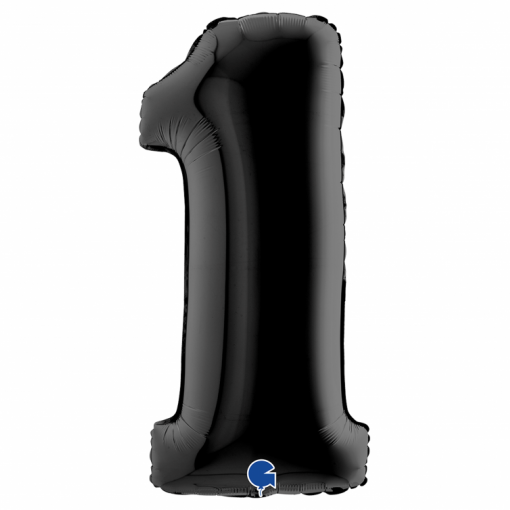 Balão Foil 102cm Preto nº1