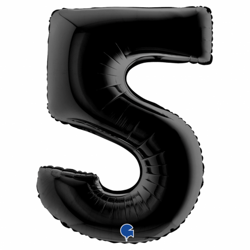 Balão Foil 102cm Preto nº5