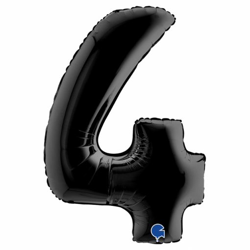 Balão Foil 102cm Preto nº4
