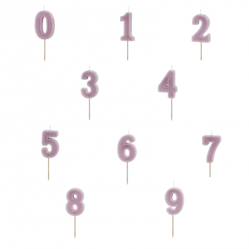 Sortido Velas de Aniversário Violeta 6cm