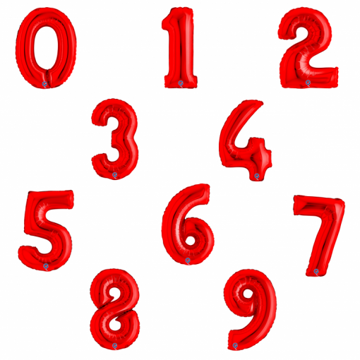 Sortido Balões Foil 14'' (35cm) Vermelho