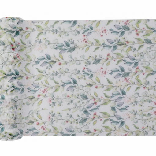 Corredor de mesa Floral 26cm x 3m