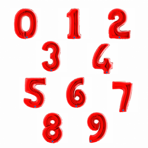 Sortido Balões Foil 102cm Vermelho