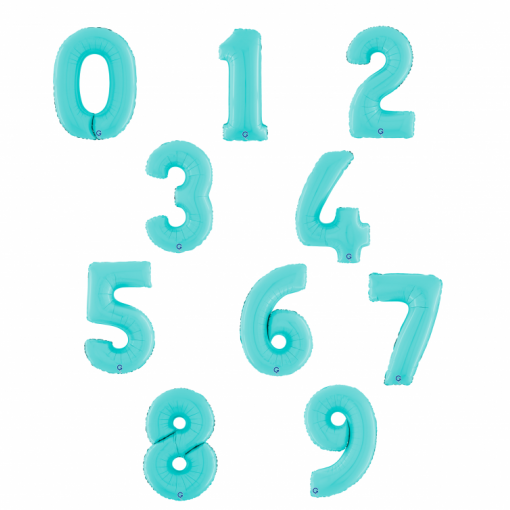 Sortido Balões Foil 66cm Azul Pastel