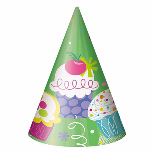 8 Chapéus Cupcake Party