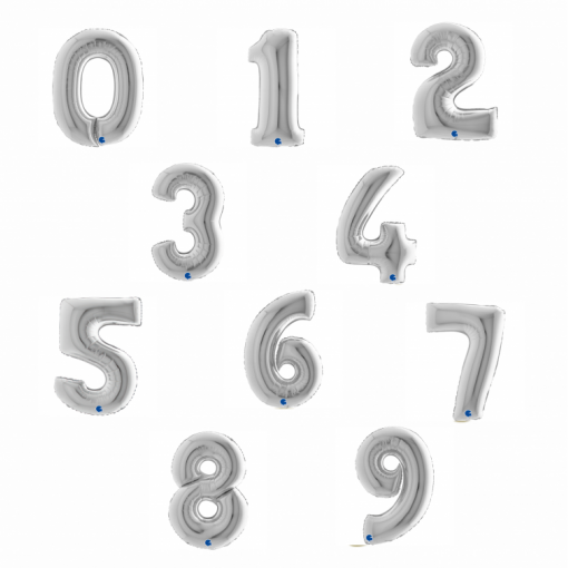 Sortido Balões Foil 102cm Prateado