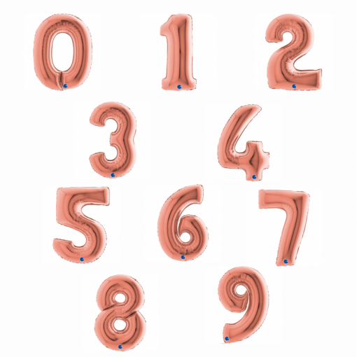 Sortido Balões Foil 102cm Rose Gold