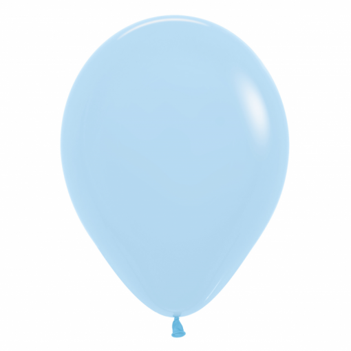 50 Balões latex R12 (30cm) - Pastel Matte Blue - 640