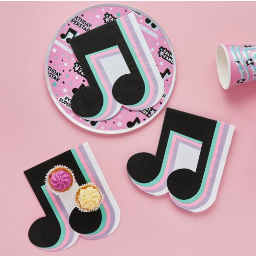 16 Guardanapos 16,5cm Let's Dance Party