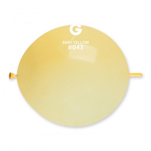 50 Balões latex G Link 13'' (33cm) cor cor Baby Yellow #043 - GL13