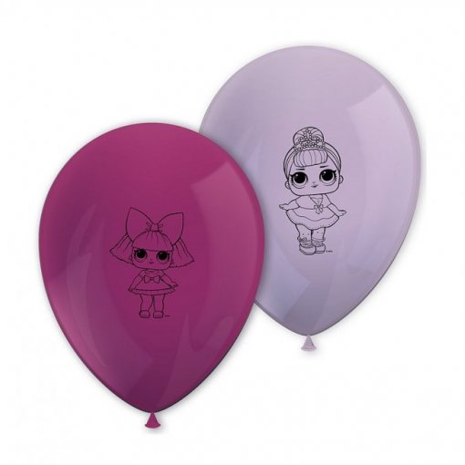 8 Balões Latex 28cm LOL Surprise Glitterati