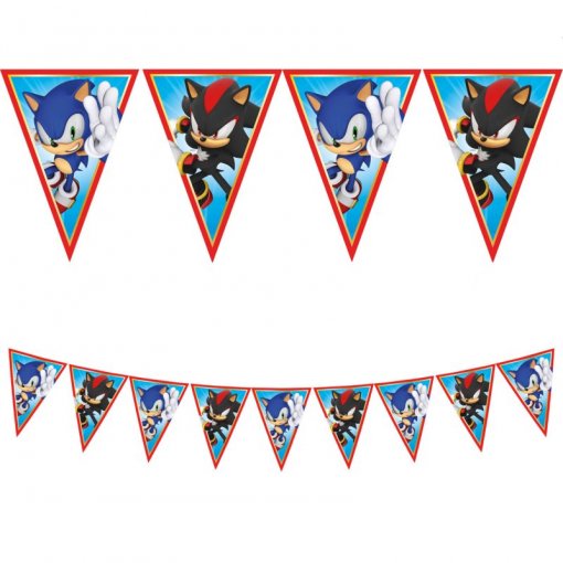 Bandeira Triângulo Sonic The Hedgehog