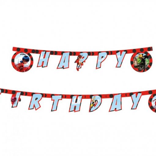 Grinalda Happy Birthday 230cm LadyBug