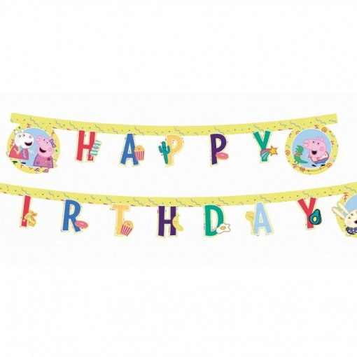 Grinalda Happy Birthday 2,3m Peppa Pig