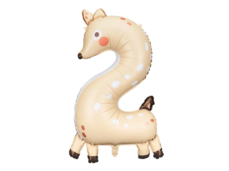 Balão Foil 65x102cm Número 2 Bambie