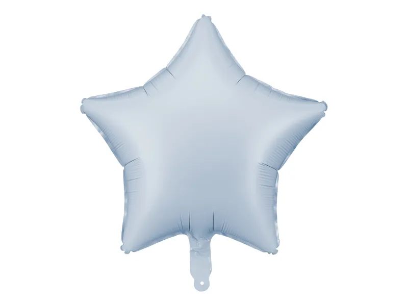 Balão Foil 48cm Estrela Azul Claro Matte