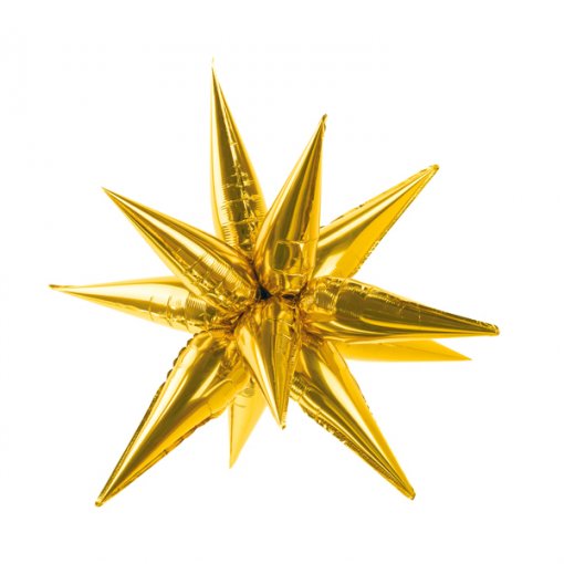 Balão Foil Estrela 3D 70cm Dourado