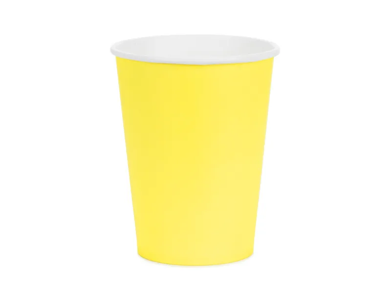 6 Copos 250ml Amarelo