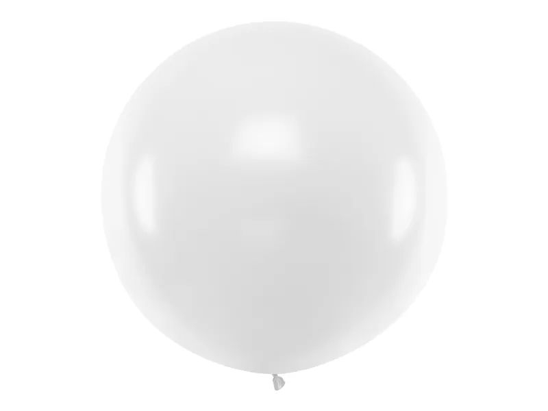 1 Balão Latex 40'' (100cm) Pastel White