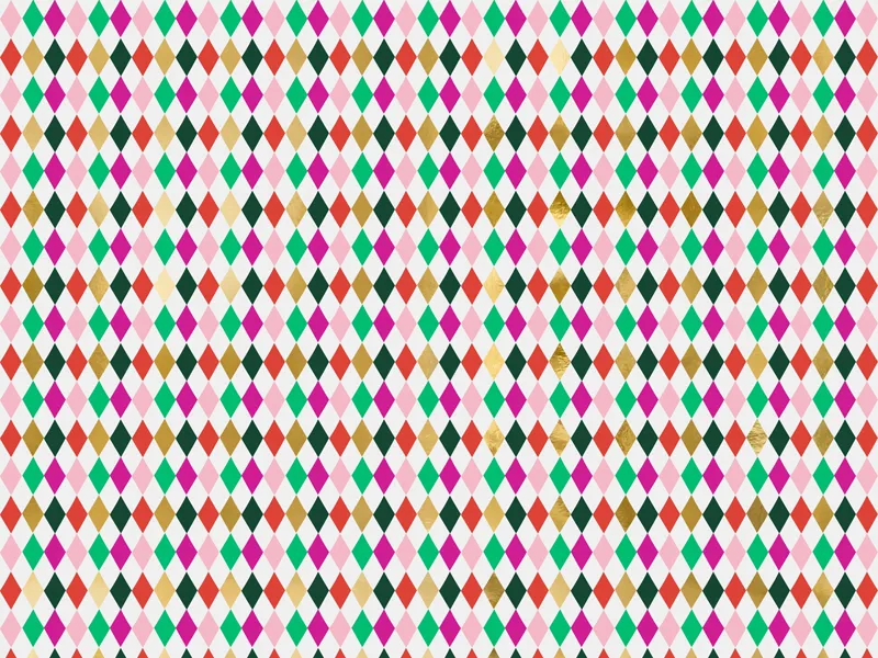 Papel de embrulho 70x200cm Losangos Natal