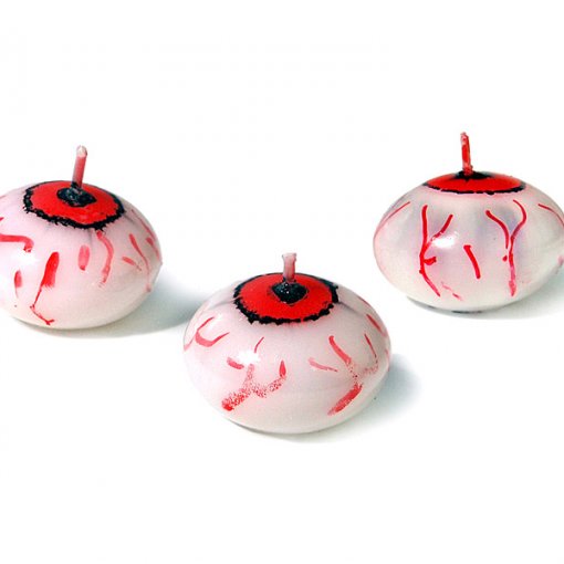 25 Velas Olho Sangrento 4cm - Halloween