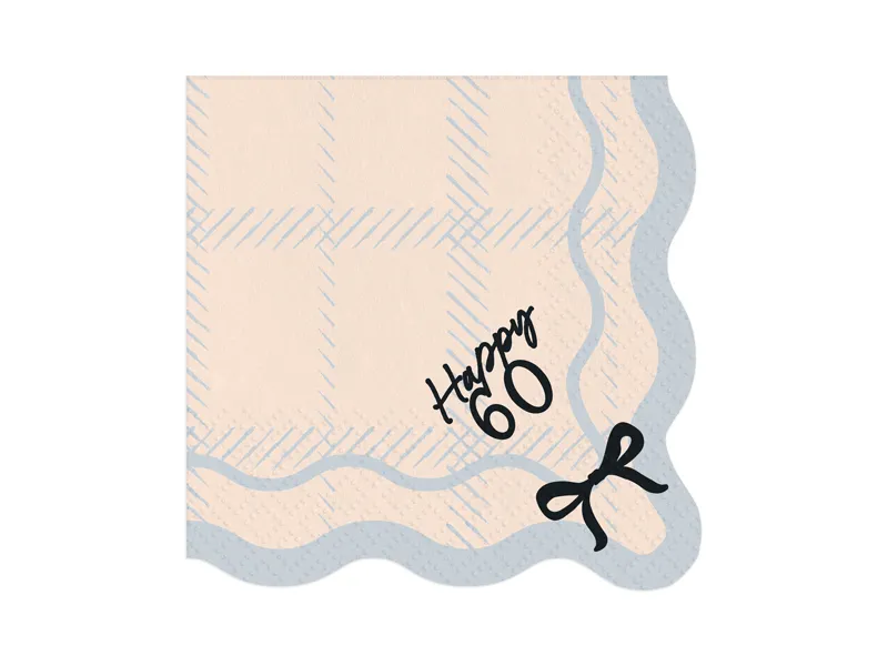 12 Guardanapos 33cm Happy 60