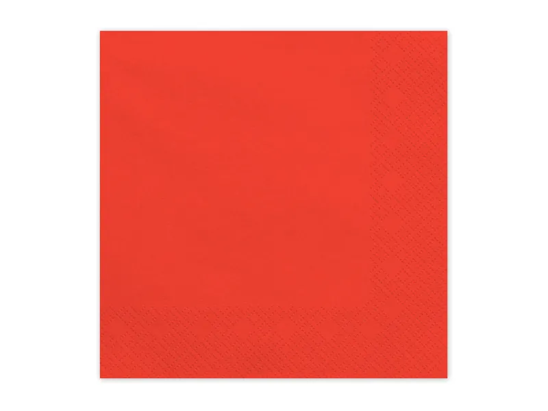 20 Guardanapos 33cm Vermelho