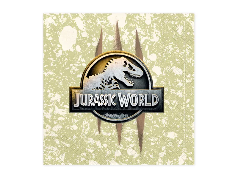 20 Guardanapos 33cm Jurassic World