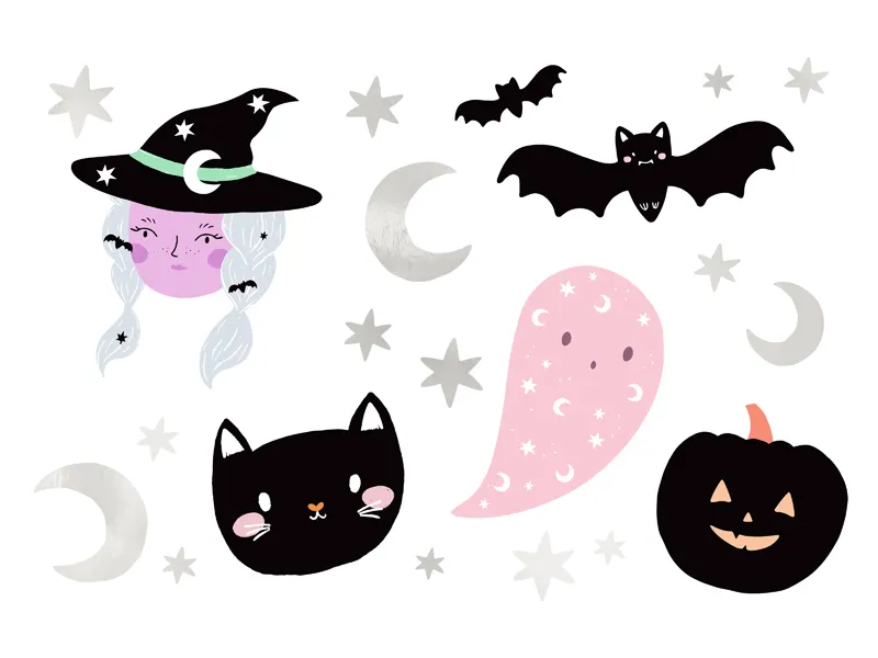 20 Tatuagens Temporárias Halloween