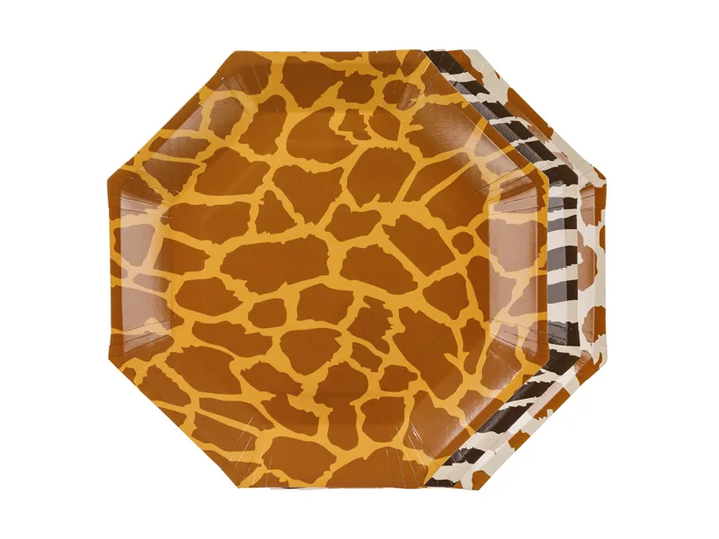 6 Pratos 23cm Safari Spots