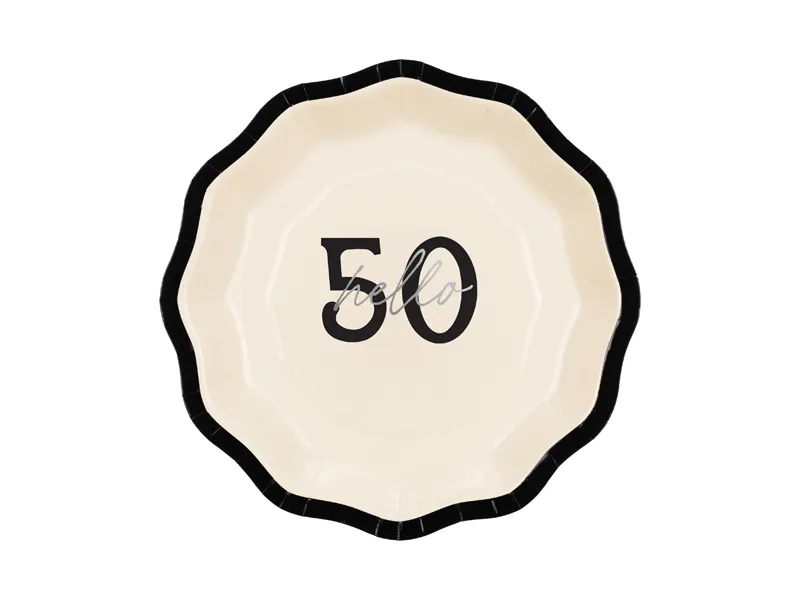 6 Pratos 18cm Hello 50