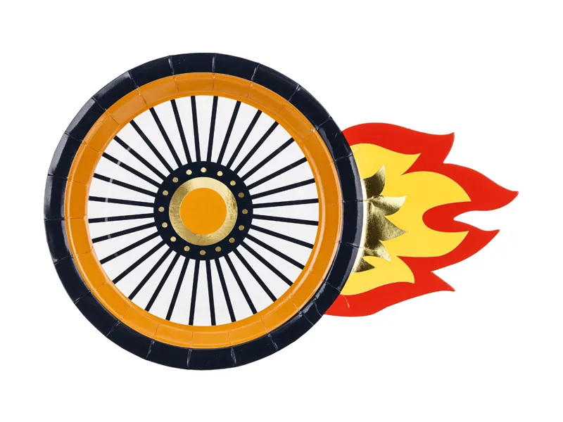 6 Pratos Roda Carros