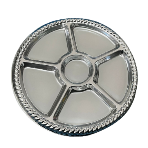 Travessa para Aperitivos 40cm Prateado