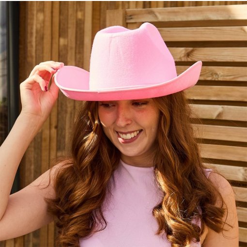 Chapéu Cowgirl Rosa