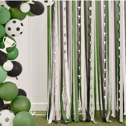 Backdrop & Streamers papel Futebol