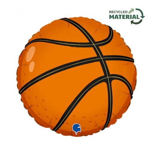 Balão Foil 46cm Bola de Basquetebol