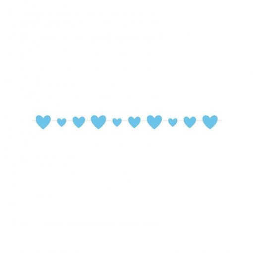 Grinalda papel Blue Hearts Baby Shower