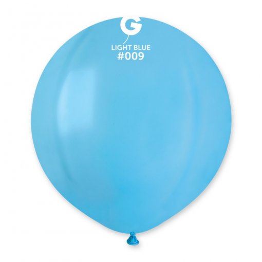 50 Balões latex 19'' (48cm) cor Light Blue #009 - G150