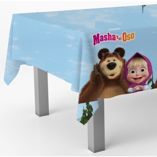 Toalha de mesa 120x180cm Masha e o Urso