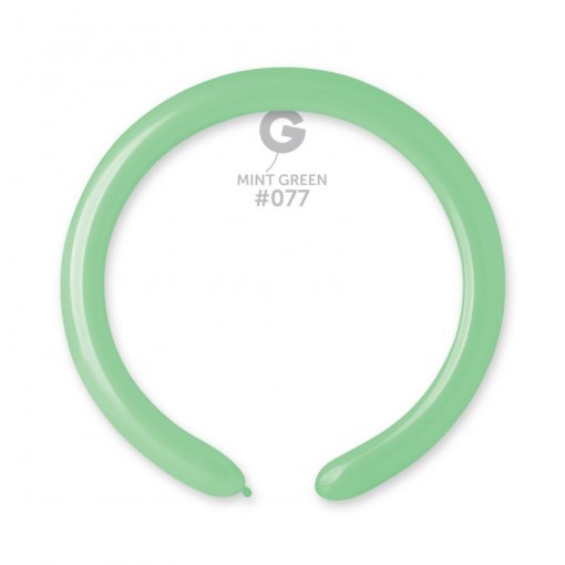 100 Balões latex Modelar 2'' (5cm) cor Mint Green #077 - D4