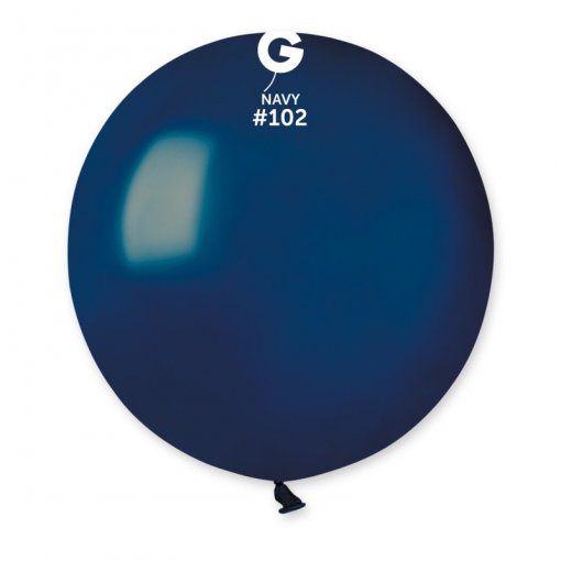 25 Balões latex 19'' (48cm) cor Navy #102 - G19