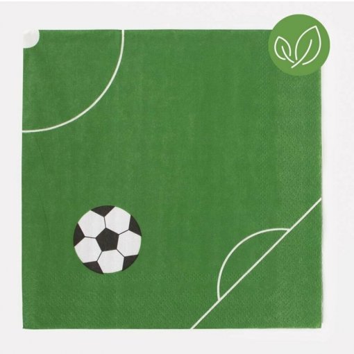 20 Guardanapos 33cm Futebol