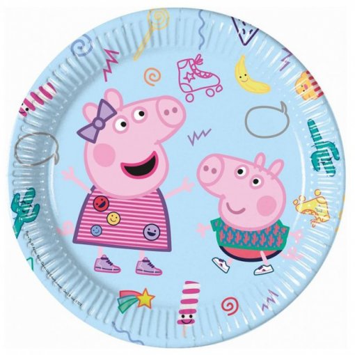 8 Pratos 23cm EU Peppa Pig